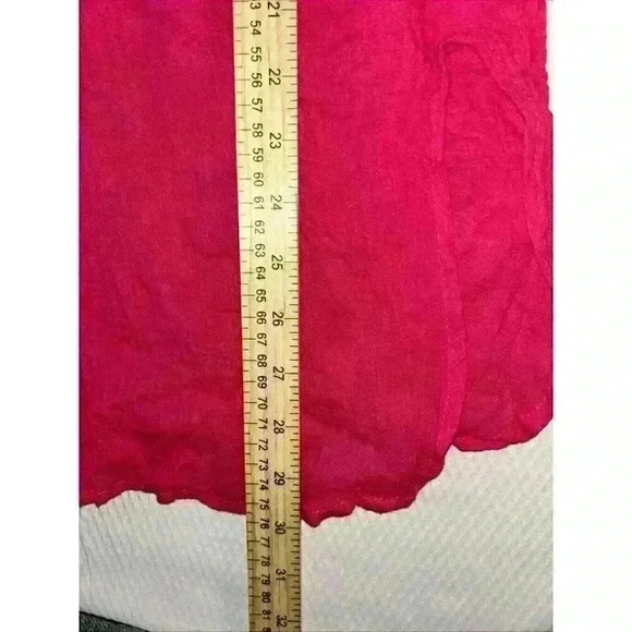 NWT Pacific Connections Pink Linen Gold Seashell Buttons One Size Swim Cover - Picture 8 of 12